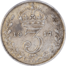 3 Pence George V 1917 - Revers
