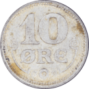 10 øre Christian X 1919 - Revers