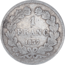 1 franc Louis-Philippe 1837 B - Revers