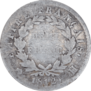 Demi franc Napoléon Empereur 1812 H - Revers