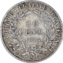 50 centimes Cérès 1873 A - Revers
