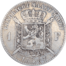 1 franc Léopold II 1887 - Revers