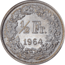 ½ franc Helvetia debout 1964 - Revers