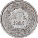 ½ franc Helvetia debout 1965 - Revers