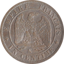 1 centime Napoléon III 1861 K - Revers