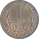 1 centime Daniel-Dupuis 1912 - Revers