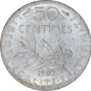 50 centimes Semeuse 1907 - Revers