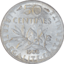 50 centimes Semeuse 1908 - Revers