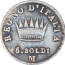 5 soldi Napoléon I 1809 M - Revers