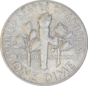Revers 10 cents "Roosevelt Dime" 1946