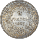 2 francs Cérès 1887 A - Revers