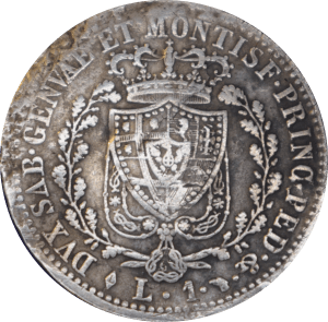 1 lire Carlo Felice 1826 L - Revers