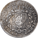 1 lire Carlo Felice 1826 L - Revers