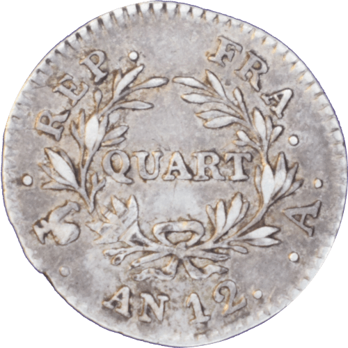 ¼ franc Bonaparte Premier Consul 12(1803) A - Revers
