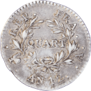 ¼ franc Bonaparte Premier Consul 12(1803) A - Revers