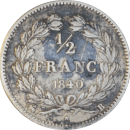 ½ franc Louis Philippe 1840 B - Revers