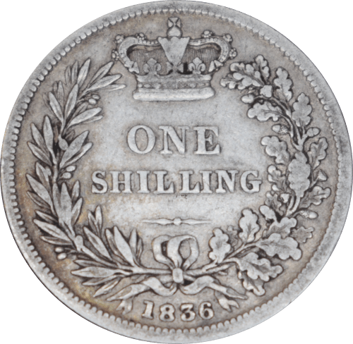 Revers 1 Shilling Guillaume IV 1836