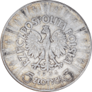 5 zlotys Josef Pilsudski 1934 - Revers