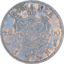 1 Ban Carol Ier 1900 B - Revers