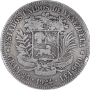 5 Bolivars 1924 - Revers