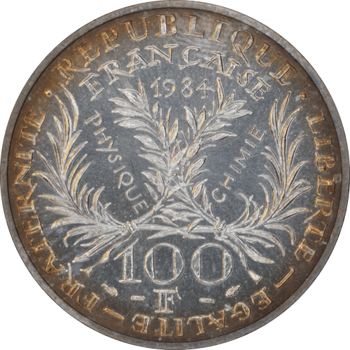 100 francs Marie Curie 1984 - Revers