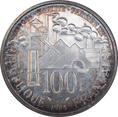 100 francs Emile Zola 1985 - Revers