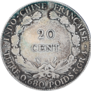 20 cents Indochine française 1921 A - Revers
