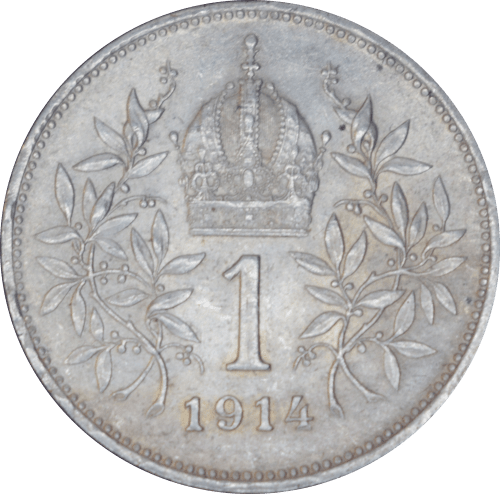 Revers 1 couronne François Joseph Ier 1914