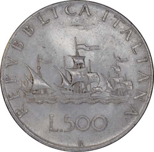 Revers 500 lires Caravelles 1958 R