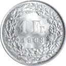 1 franc Helvetia 1963 B - Revers