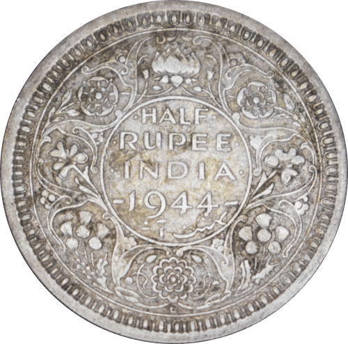 Revers ½ roupie 1944 L George VI