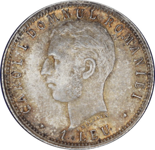 Revers 1 leu Carol Ier 1906