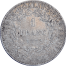 1 franc Cérès 1872 K - Revers