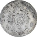 1 franc Napoléon III 1868 A - Revers