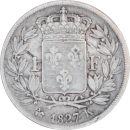 1 franc Charles X 1827 K - Revers