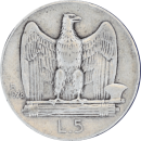 5 lires Vittorio Emanuele III 1928 R - Revers