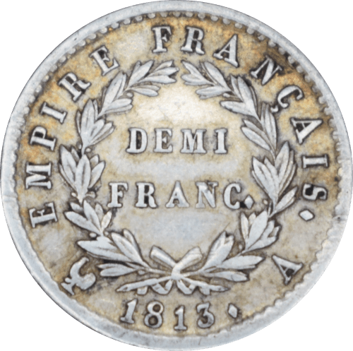 Demi franc Napoléon Empereur 1813 A - Revers
