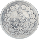 ½ franc Louis Philippe 1831 W - Revers