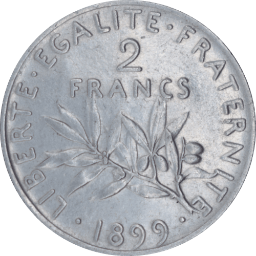 Revers 2 francs Semeuse 1899