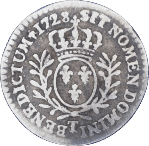1⁄20 écu Louis XV 1728 T - Revers