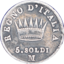 5 soldi Napoléon I 1809 M - Revers