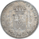 1 peseta Alphonse XIII toupet 1900 - Revers