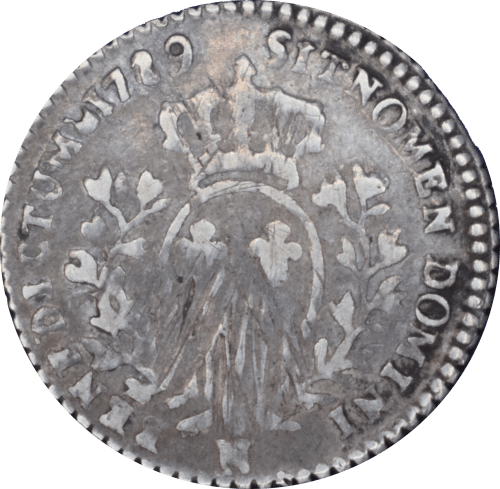 Revers 1/10 écu aux rameaux d'olivier Louis XVI 1789 N
