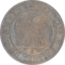 1 centime Napoléon III 1862 K - Revers