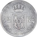 2 reales Isabelle II 1852 Séville - Revers