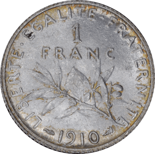 Revers 1 franc Semeuse 1910