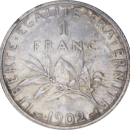 1 franc Semeuse 1902 - Revers
