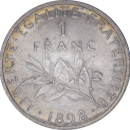 1 franc Semeuse 1898 - Revers