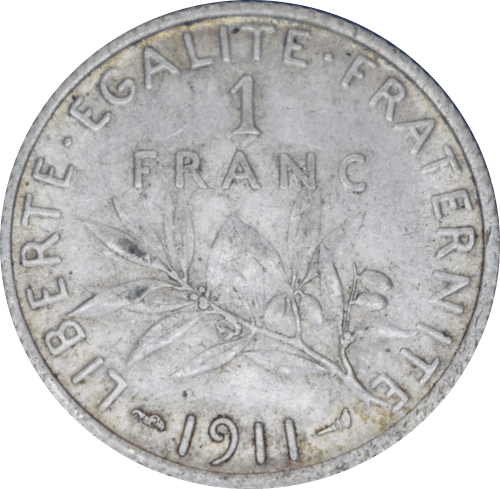 Revers 1 franc Semeuse 1911