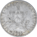 1 franc Semeuse 1911 - Revers